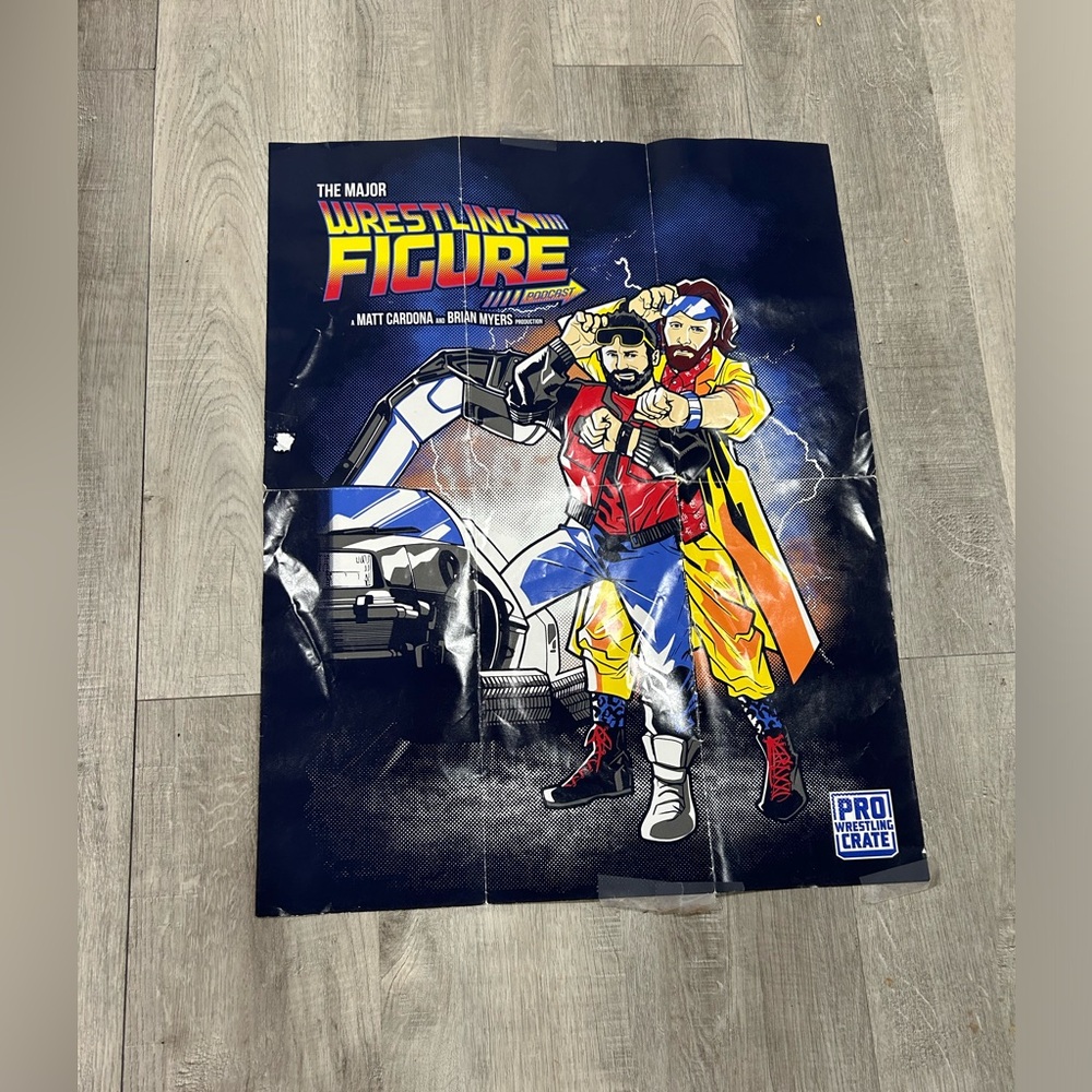 💚2 FOR 25 LISTING SALE💚 The major wrestling figure podcast-excl crate poster!